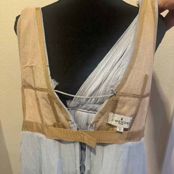 J Mendel Formal Silver Gown Size 8 - Picture 5 of 6